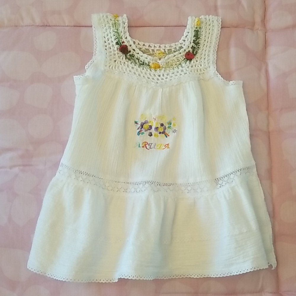 Handmade Toddler Girl "Aruba" Swim Coverup Dress